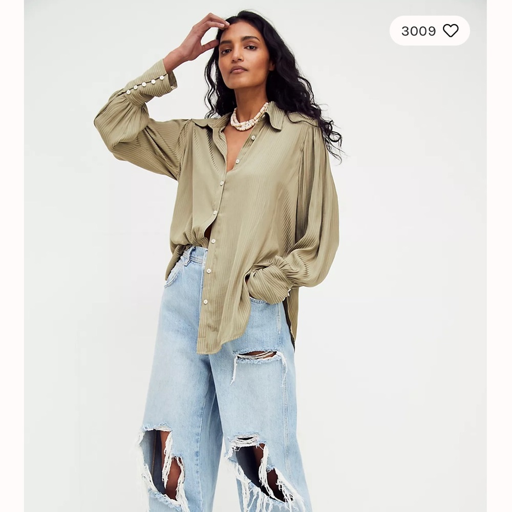 Free people button down top